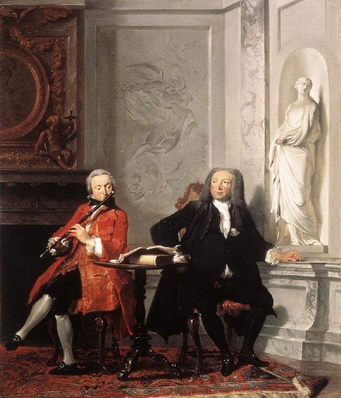 TROOST, Cornelis Jeronimus Tonneman and his Son oil painting image